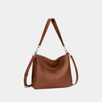 Borsa a Tracolla Donna in Vera Pelle Hobo Grande con 2 Cinghie