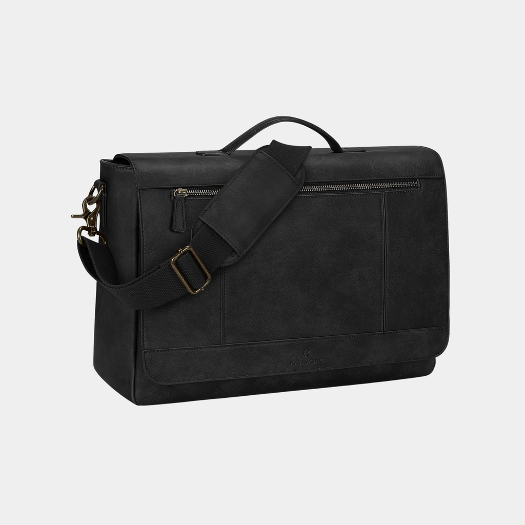 Borsa Messenger Uomo in Pelle PU 15.6" Impermeabile Vintage