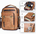 Borsa a Tracolla Uomo in Vera Pelle