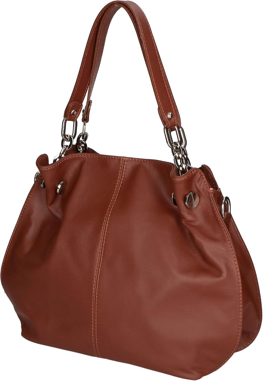 Borsa a Spalla Donna in Vera Pelle Artigianale 30x38x12 cm