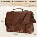 Borsa Porta PC Uomo Impermeabile 15,6" – Stile Vintage